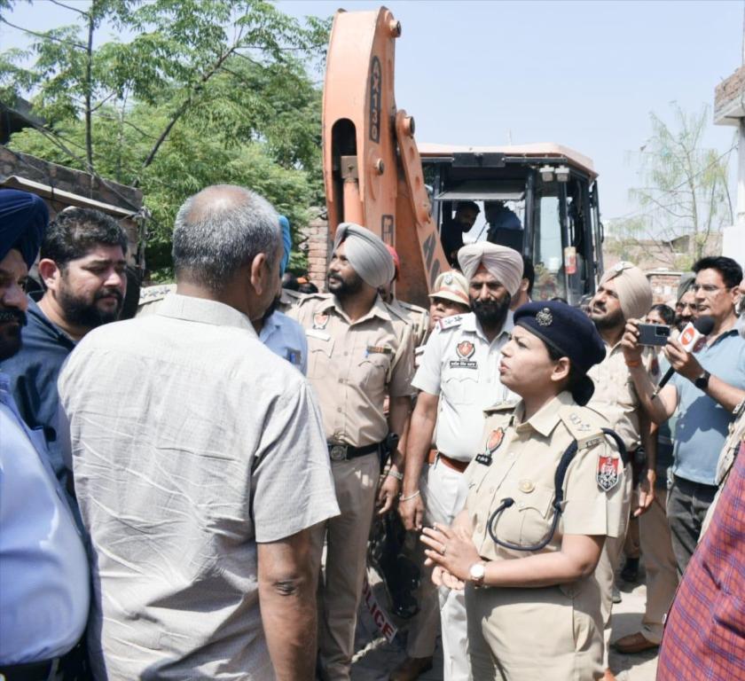 Demolition of an a property allegedly on encroached land.